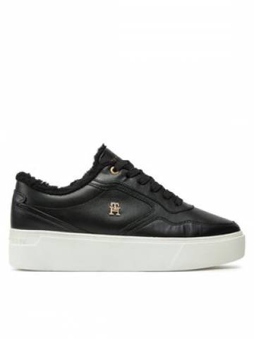Tommy Hilfiger Снікерcи Essential Platform Sneaker Fur FW0FW08349 Чорний Tommy Hilfiger Снікерcи Essential Platform Sneaker Fur FW0FW08349 Чорний