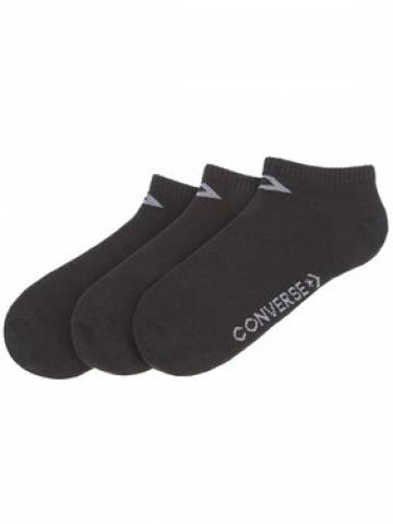 Converse Набір з 3 пар низьких жіночих шкарпеток E751B-3012 Чорний Converse Набір з 3 пар низьких жіночих шкарпеток E751B-3012 Чорний
