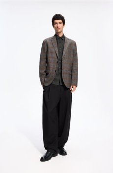 Reserved - Картатий блейзер slim fit - антрацитовий - 912KD-86P