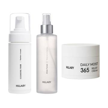 Комплект базового догляду для сухої та чутливої шкіри обличчя Hillary Basic Skincare Set for Dry & Sensitive Skin Комплект базового догляду для сухої та чутливої шкіри обличчя Hillary Basic Skincare Set for Dry & Sensitive Skin