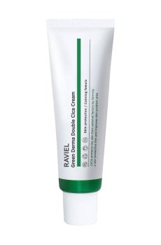 Успокаивающий крем для лица RAVIEL Green Derma Double Cica Cream для чувствительной кожи, 50 мл