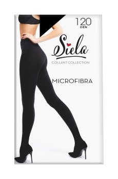 Теплые колготки женские Siela Microfibra 3D 120 DEN, Nero, размер 3