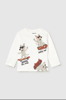 Хлопковый детский лонгслив Mayoral