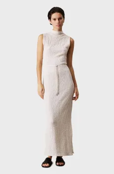 Женское белое платье CRINKLE JERSEY ANKLE DRESS Белый M Calvin Klein K20K208304
