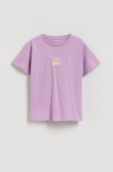 Reserved - Футболка з принтом на спині - світло-ліловий - 415HU-40X