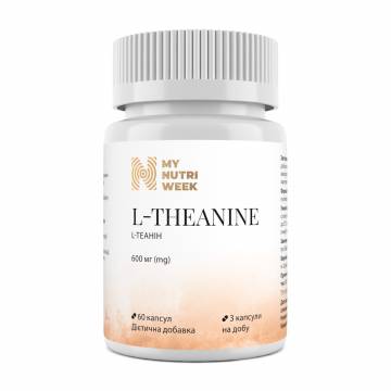 L-теанин My Nutri Week L-Theanine, 600 мг, 60 капсул L-теанин My Nutri Week L-Theanine, 600 мг, 60 капсул