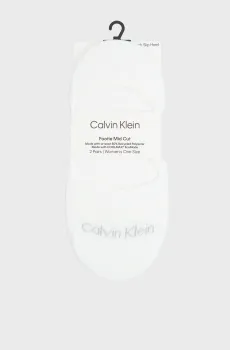 Женские белые следы (2 пары) FOOTIE SUMMER Белый ONESIZE Calvin Klein 701239295