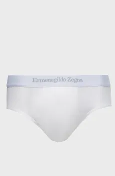 Мужские белые брифы Белый S Ermenegildo Zegna N2L610050.10012