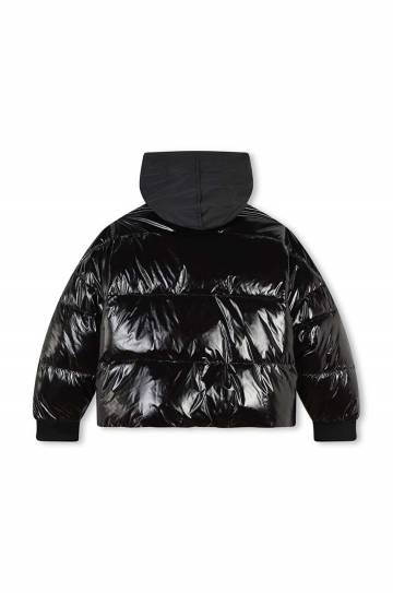 Детская двусторонняя куртка Dkny цвет чёрный D62076 Детская двусторонняя куртка Dkny цвет чёрный D62076