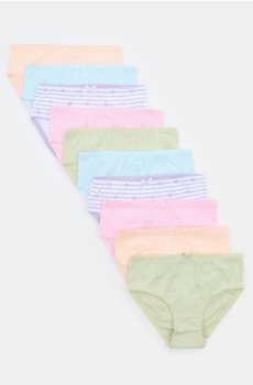 Трусики сліп 10 штук у наборі - різнобарвний