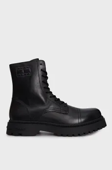 Мужские черные кожаные ботинки TJM CASUAL BOOT Черный 40 Tommy Jeans EM0EM01244