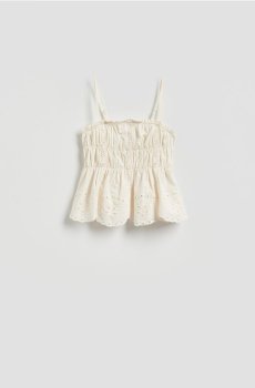 Reserved - Пляжний топ - кремовий - 494JO-01X