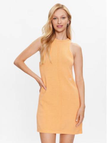 Calvin Klein Jeans Трикотажна сукня J20J221398 Оранжевий Regular Fit Calvin Klein Jeans Трикотажна сукня J20J221398 Оранжевий Regular Fit