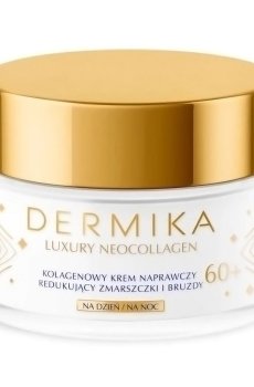 Коллагеновый восстанавливающий крем для лица Dermika Luxury Neocollagen для уменьшения морщин и борозд, 60+, 50 мл