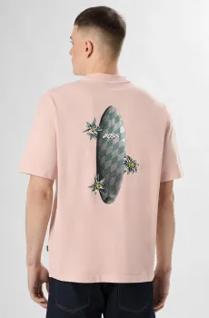 Мужская розовая футболка Розовый S BOSS 50561873;690