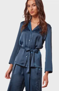 Женская синяя рубашка MERY Синий L Etam 6531071