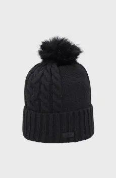 Женская черная шапка KNITTED HAT FLEECE LINING Черный ONESIZE CMP 5505818-U901