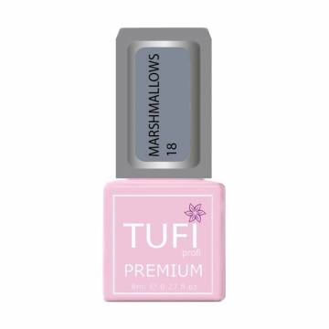 Гель-лак для ногтей Tufi Profi Premium Marshmallows 18 Светло-серый, 8 мл Гель-лак для ногтей Tufi Profi Premium Marshmallows 18 Светло-серый, 8 мл