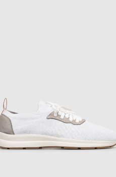 Серые текстильные кроссовки