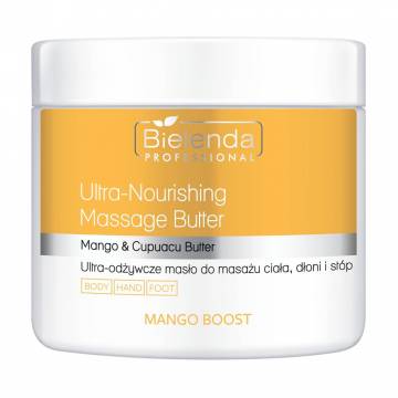 Ультрапитательное масло для массажа тела, рук и ног Bielenda Professional Mango Boost Ultra-Nourishing Massage Butter, 500 мл Ультрапитательное масло для массажа тела, рук и ног Bielenda Professional Mango Boost Ultra-Nourishing Massage Butter, 500 мл