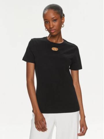 Elisabetta Franchi Футболка MA-52N-41E2-V180 Чорний Regular Fit Elisabetta Franchi Футболка MA-52N-41E2-V180 Чорний Regular Fit