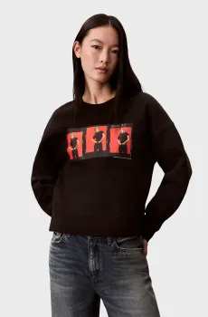 Женский черный свитшот OUTTAKES Черный XS Calvin Klein LV040497WH