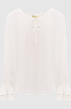 Белая блуза из шелка MENDOZA