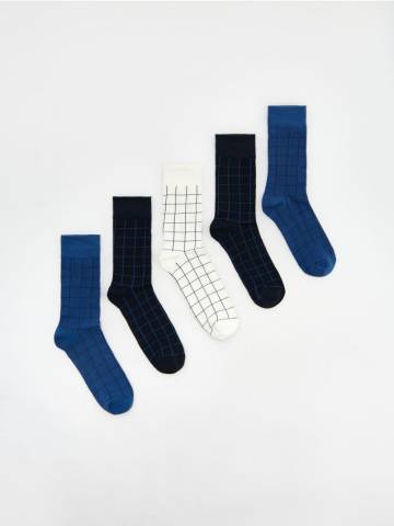 Reserved - Шкарпетки, 5 пар - steel blue - 856CS-95X Reserved - Шкарпетки, 5 пар - steel blue - 856CS-95X