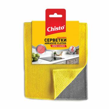 Салфетка для уборки Chisto Dual Clean абразивная, 2 шт Салфетка для уборки Chisto Dual Clean абразивная, 2 шт