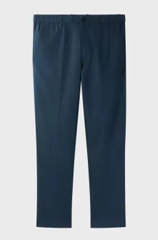 Мужские темно-синие  льняные брюки TAPERED Синий 34 Calvin Klein LV04LF612G
