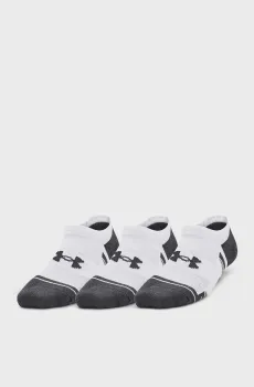 Детские белые носки (3 пары) Y UA Performance Tech Белый 31.5-36.5 Under Armour 1379519-100