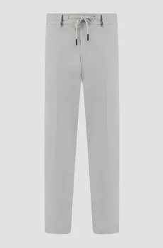 Мужские светло-серые брюки Серый XXL Karl Lagerfeld 551008.255056;410