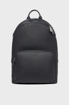 Мужской темно-синий кожаный рюкзак Синий ONESIZE BOSS 50536142;410