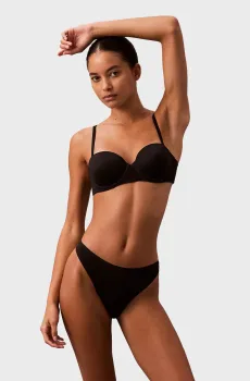 Женские черные трусики THONG Черный L Calvin Klein LV00QF7820
