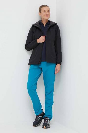 Спортивная кофта Jack Wolfskin Taunus цвет синий однотонная Спортивная кофта Jack Wolfskin Taunus цвет синий однотонная