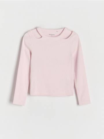 Reserved - GIRLS` BLOUSE - пастельний рожевий - 694BP-03X Reserved - GIRLS` BLOUSE - пастельний рожевий - 694BP-03X