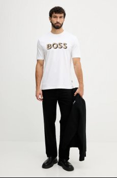 Хлопковая футболка BOSS H-Thompson 656
