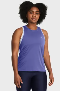 Женская фиолетовая майка Knockout Novelty Tank Фиолетовый XS Under Armour 1379434-561