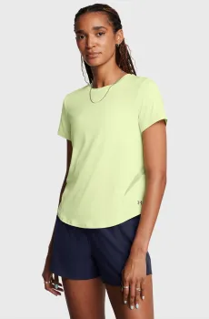 Женская салатовая футболка Vanish Elite Vent Loose SS Салатовый L Under Armour 1386400-383