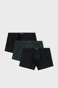 Мужские боксеры (3 шт) Разноцветный XXL Atlantic 3MH-196