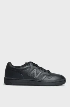 Мужские черные кожаные сникерcы BB480 Черный 11 New Balance BB480L3B