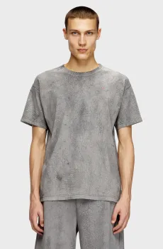 Мужская серая футболка T-NORM-T8 Серый XS Diesel A18486 0PLBU