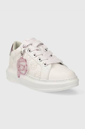Кожаные кроссовки Karl Lagerfeld KAPRI NFT цвет белый KL62522 Кожаные кроссовки Karl Lagerfeld KAPRI NFT цвет белый KL62522