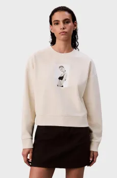 Женский белый свитшот CLASSIC KATE Белый L Calvin Klein LV040494WF