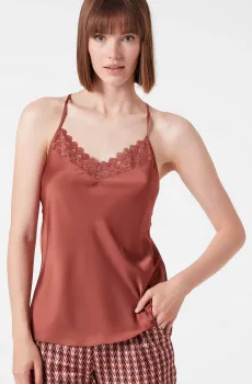 Женский терракотовый топ  JADE Коричневый S Etam 6535140