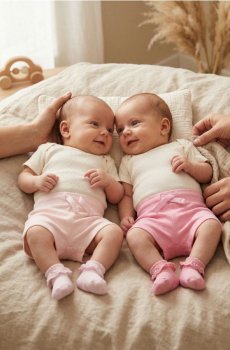 Шорти, 2 пари - пастельний рожевий