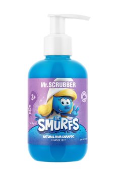 Натуральный детский шампунь для волос Mr.Scrubber The Smurfs Natural Hair Shampoo с ароматом клюквы, 200 мл