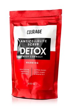Антицеллюлитный скраб для тела Courage Anticellulite Scrub Detox Body Correct, 250 г
