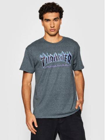 Thrasher Футболка Flame Cиній Regular Fit Thrasher Футболка Flame Cиній Regular Fit