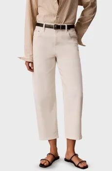 Женские белые джинсы BARREL Белый 0 Calvin Klein Jeans LV047G619G